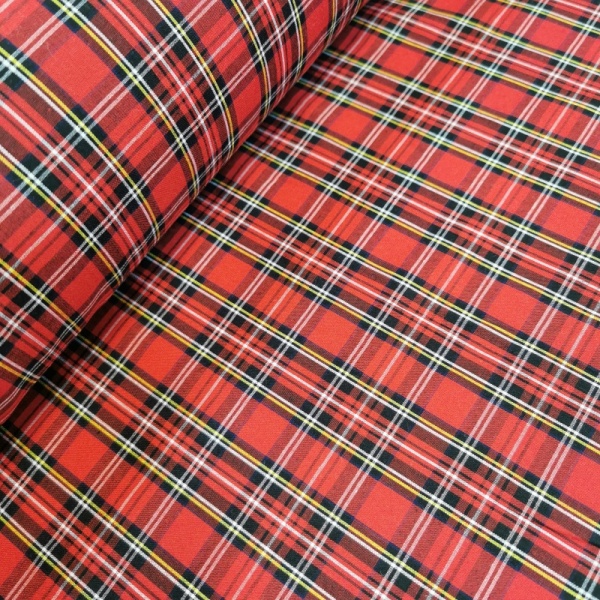 Tartan Polycotton - MINI  ROYAL STEWART